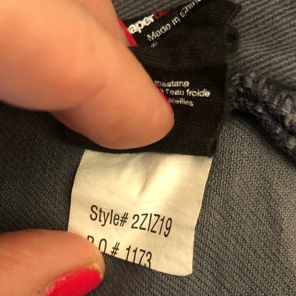 Paper Denim & Cloth Grey EUC Zippered Jeans 25 - Picture 7 of 12